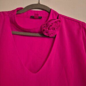 Hot pink blouse